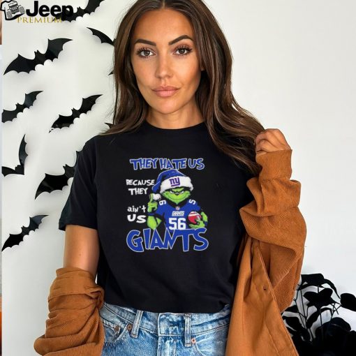 Official They Hate US New York Giants Football Santa Grinch Christmas shirt