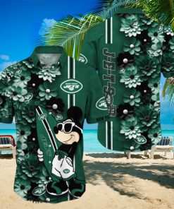 New York Jets Aloha Mick Pattern Hawaiian Shirt For Fans