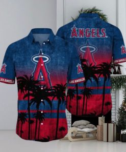 Los Angeles Angels MLB Logo Coconut Tropical Hawaiian Shirt Beach Gift For Fans