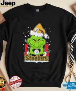 Santa Grinch love Pittsburgh Steelers shirt