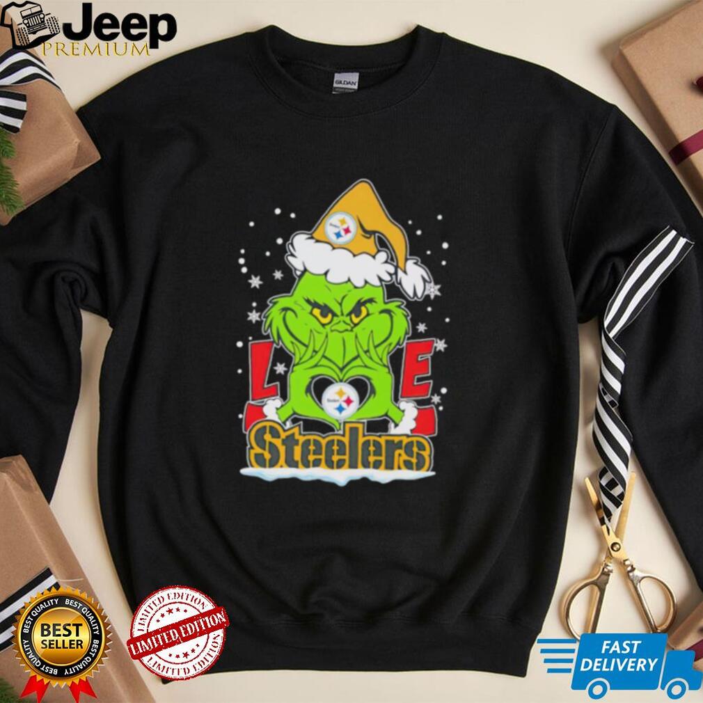 Santa Grinch love Pittsburgh Steelers shirt