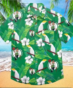 Boston Celtics NBA Mens Floral Hawaiian Shirt