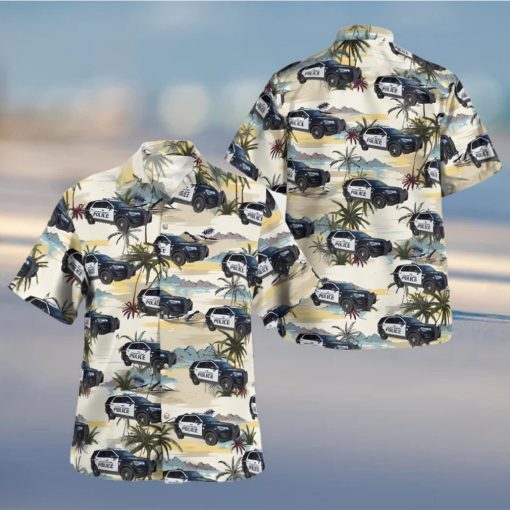 Palm Beach Gardens Palm Beach County Palm Beach Gardens Ford Police Interceptor Utility Hawaiian Shirt