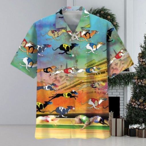 Dog Racing Vintage Hawaiian Shirt