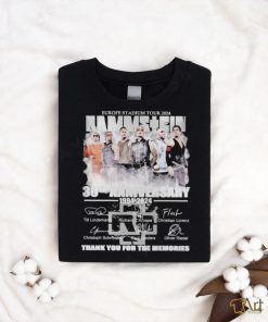 europe stadium tour 2024 rammstein 30th anniversary 1994 2024 thank you for the memories shirt