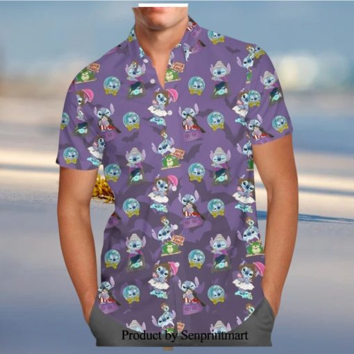 Mickey And Friends Hot Air Balloon Ride Disney Cartoon Graphics Inspired Full Printing Hawaiian Shirt