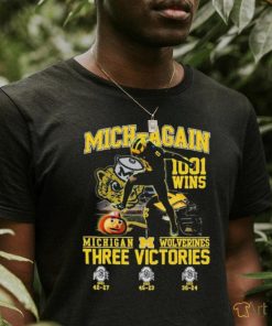 Mich Again 1001 Wins Michigan Wolverines Three Victories Shirt