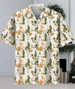 Kangaroo Cricket Hawaiian Shirt