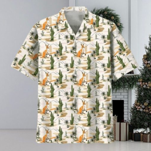 Kangaroo Cricket Hawaiian Shirt