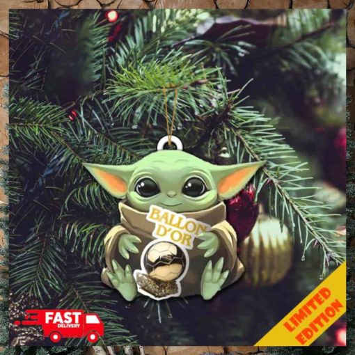 Baby Yoda Hug Ballon d’Or 2023 Cute Tree Decorations Christmas Gift Ornament