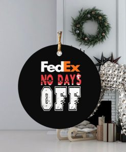 fedex no days off logo christmas 2023 ornament Circle