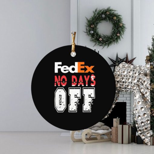 fedex no days off logo christmas 2023 ornament Circle