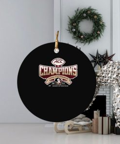 florida state seminoles blue 84 womens 2023 acc football conference champions locker room tri blend ornament Circle