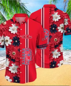 Ole Miss Rebels NCAA Flower Hawaiian Shirt