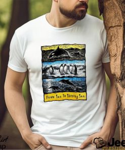 Sea to Shining Sea Penguins Dolphins Orca art shirt