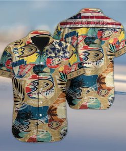 Anaheim Ducks Custom Name Vintage Hawaiian Shirt For Fans