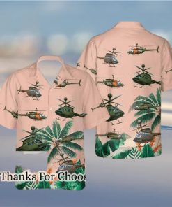 US Army Bell O H 58 Kiowa Hawaiian Shirt