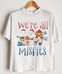 We Are All Misfits Cute Chibi Christmas Characters Shirt