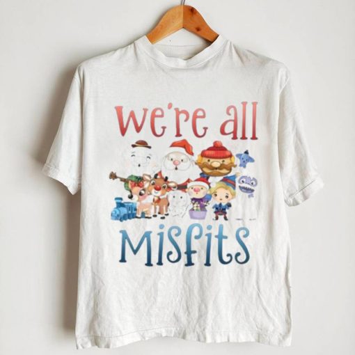 We Are All Misfits Cute Chibi Christmas Characters Shirt