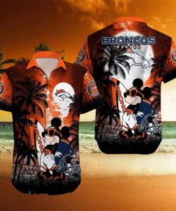 Denver Broncos NFL Team Logo Baby Yoda Hawaiian Shirt