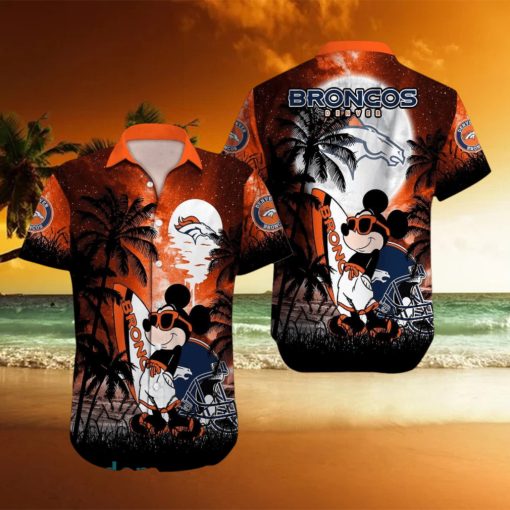 Denver Broncos NFL Team Logo Baby Yoda Hawaiian Shirt