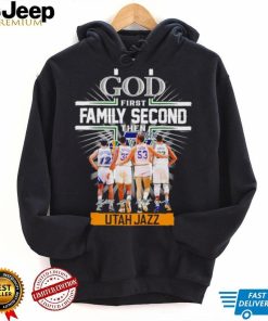 god first family second then utah jazz basketball signatures shirt Shirt