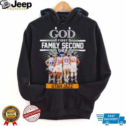 god first family second then utah jazz basketball signatures shirt Shirt