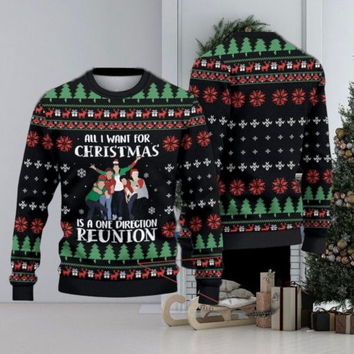 All I Want For Christmas Is A One Direction Reunion Ugly Sweater Christmas Ugly Sweater For Holiday Xmas Family Gift