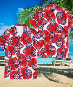 Chicago Cubs Big Red Hibiscus Lover 3D Hawaiian Shirt Summer Gift For Fans