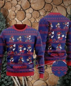 New York Giants Multi Mickey Mouse Ugly Christmas Sweaters