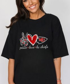 heart peace love Kansas City Chiefs shirt