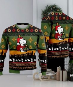 Santa Snoopy Ugly Christmas Sweater Gift For Men And Women