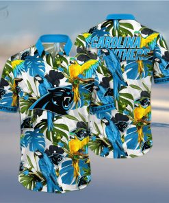 Trending NFL Carolina Panthers Floral Hawaiian Shirt