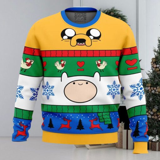 hristmas Finn and Jake Adventure Time Ugly Christmas Sweater Holiday Gift Christmas Sweater