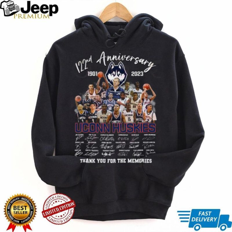 122nd Anniversary 1901 – 2023 Uconn Huskies Thank You For The Memories T Shirt
