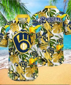 Milwaukee Brewers MLB Flower Full Printing Hawaiian Shirt