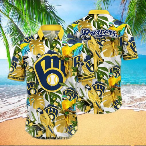 Milwaukee Brewers MLB Flower Full Printing Hawaiian Shirt