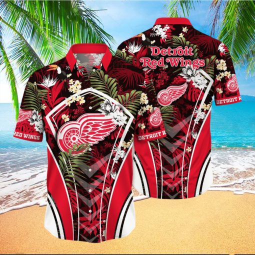 Detroit Red Wings NHL Hawaiian Shirt Mid Year Aloha Shirt