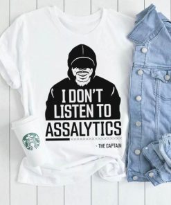 i dont listen to assalytics the captain logo shirt shirt trang