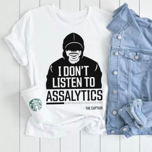 i dont listen to assalytics the captain logo shirt shirt trang