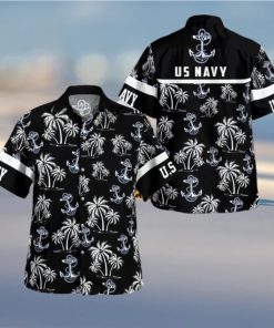 US Navy Palm Hawaiian Shirt