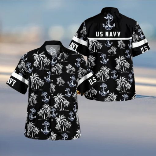 US Navy Palm Hawaiian Shirt