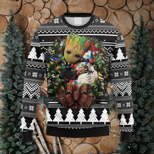 MLB Chicago White Sox Groot Hug Christmas Ugly 3D Sweater For Men And Women Gift Ugly Christmas