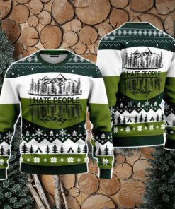 Camping I Hate People Christmas Unisex Ugly Sweater