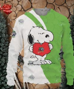 iagara River Lions Snoopy Cute Heart American Sports Team Knitted Christmas 3D Sweater Gift Holidays