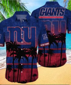 New York Giants Logo Coconut Tropical Hawaiian Shirt Beach Gift For Fans