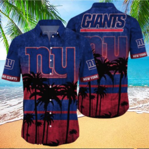 New York Giants Logo Coconut Tropical Hawaiian Shirt Beach Gift For Fans
