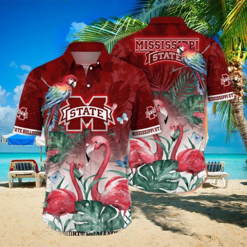 ississippi State Bulldogs NCAA Floral Classic Full Print Hawaiian Shirt