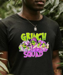 Grinch Squad Boujee Leopard Purple Merry Christmas Shirt