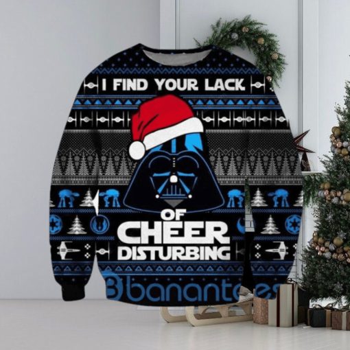 Darth Vader Star Wars I Find Your Lack Of Cheer Disturbing Ugly Christmas 3D Sweatshirt